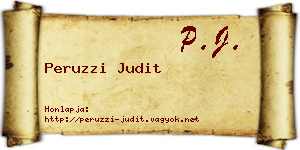 Peruzzi Judit névjegykártya